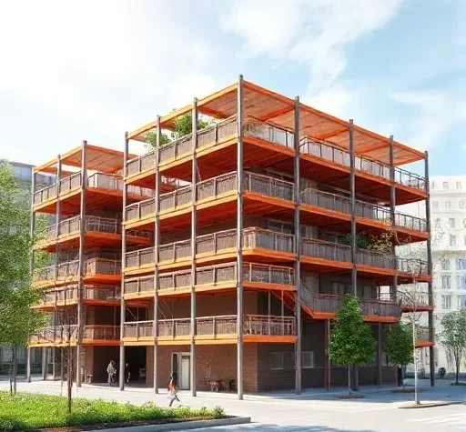 Стеллажно-перегородочная модульность для гибкой раскладки зданий под изменение климата