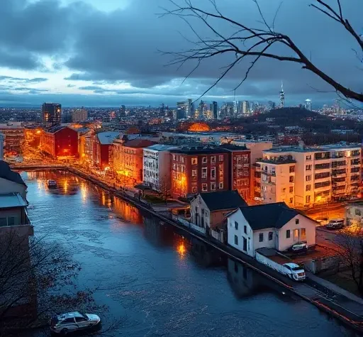 Анализ рынка недвижимости через призму городской водной инфраструктуры и ставок грядущих наводнений